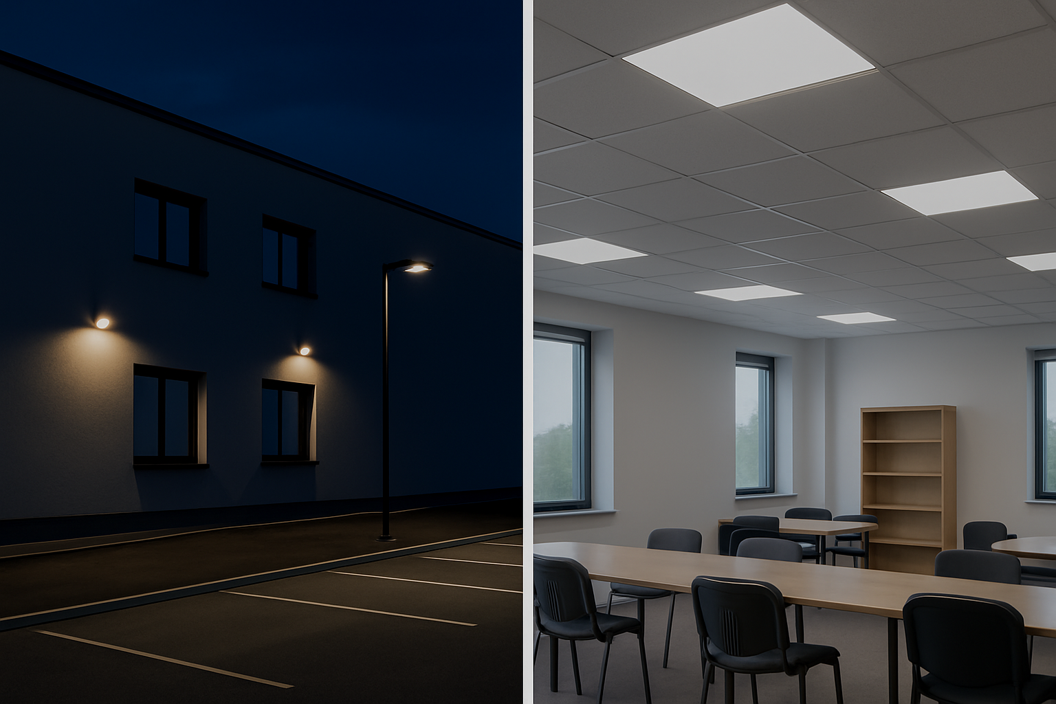 LED lighting controls: outdoor safety and indoor comfort